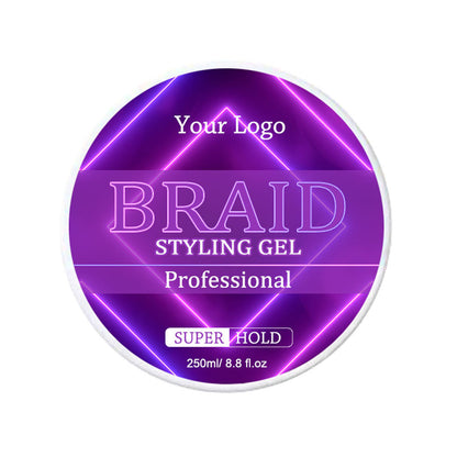 Braid Gel Extreme Hold Use For Edges, Braids, Locks, Twists, Cornrows-250ml