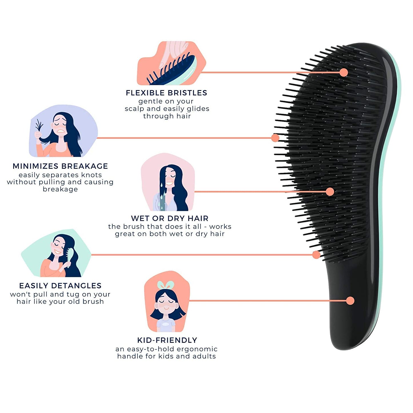 Beauty Hair Styling Detangling Hair Brush