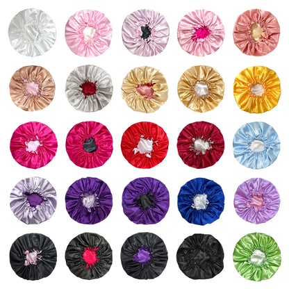 Colorful Satin Sleep bonnets