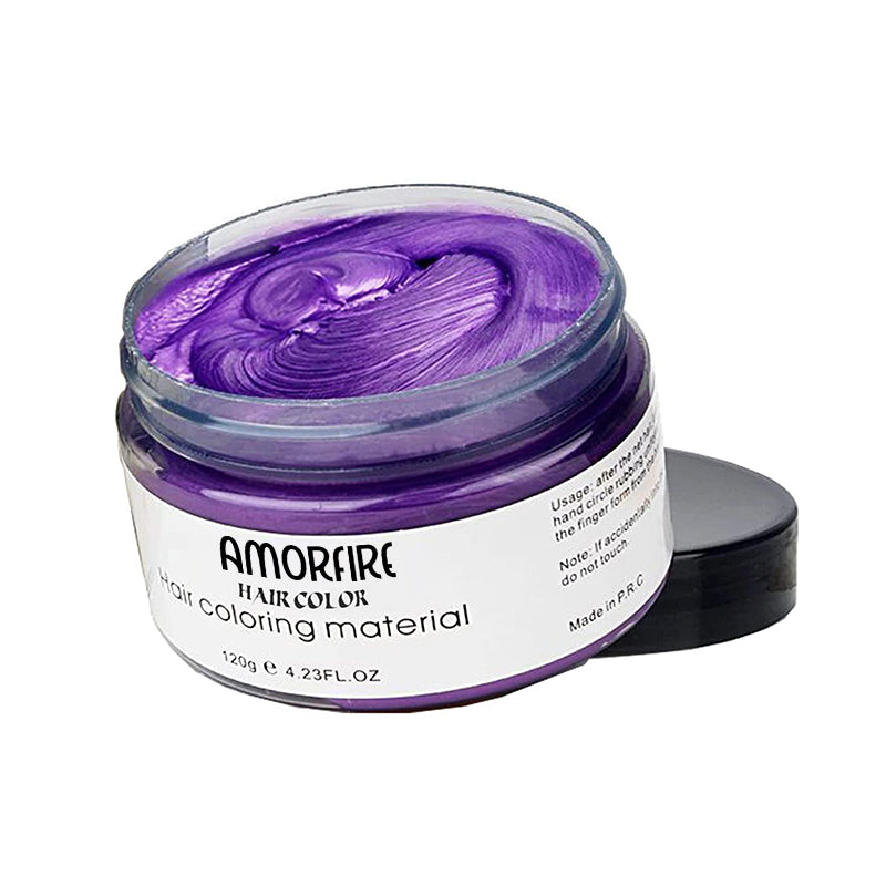 Purple temporary hair dye wax