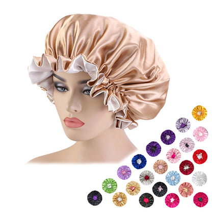 Colorful Satin Sleep bonnets